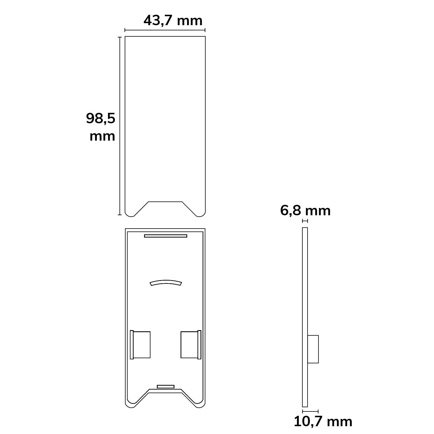 ISOLED Endkappe EC120 mit Lichtfalle, silber für Leuchtenprofil HALON mit U-Cover C63, 2 Stück - 2