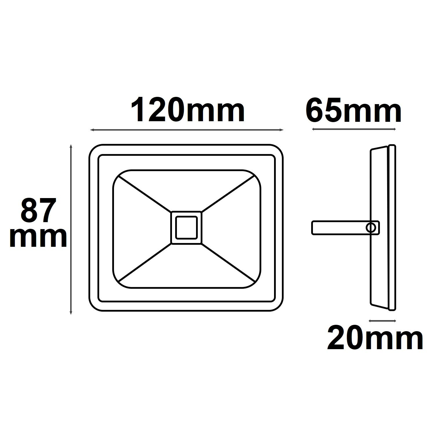 ISOLED LED Fluter Pad 10W, weiß, 4000K - 2