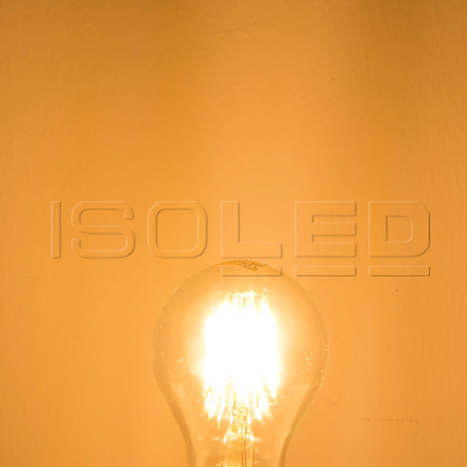 ISOLED E27 LED Birne, 8W, klar, warmweiß, dimmbar - 4