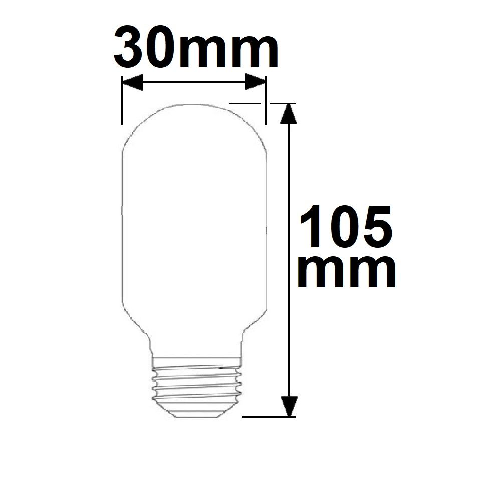 ISOLED E27 T30 Filament, 8W, 360°, warmweiß, dimmbar - 3