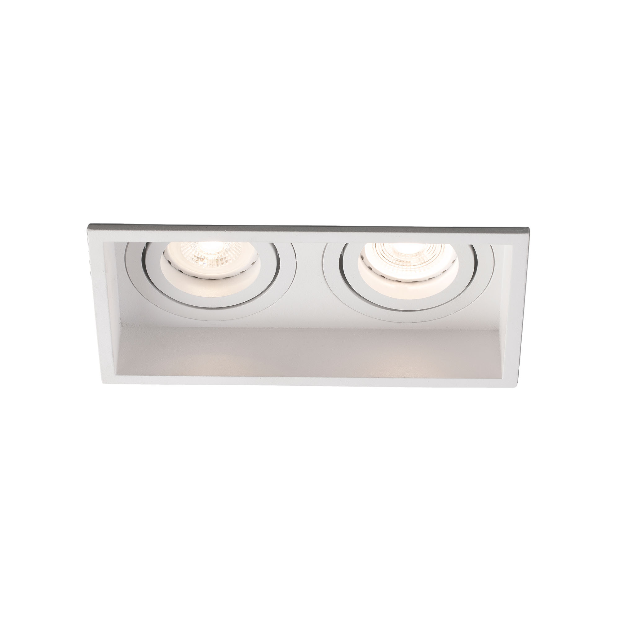 Faro HYDE SQ 2L Einbauleuchte weiß quadratisch verstellbar Faro HYDE SQ 2L Einbauleuchte weiß quadratisch verstellbar - Produktbild 1