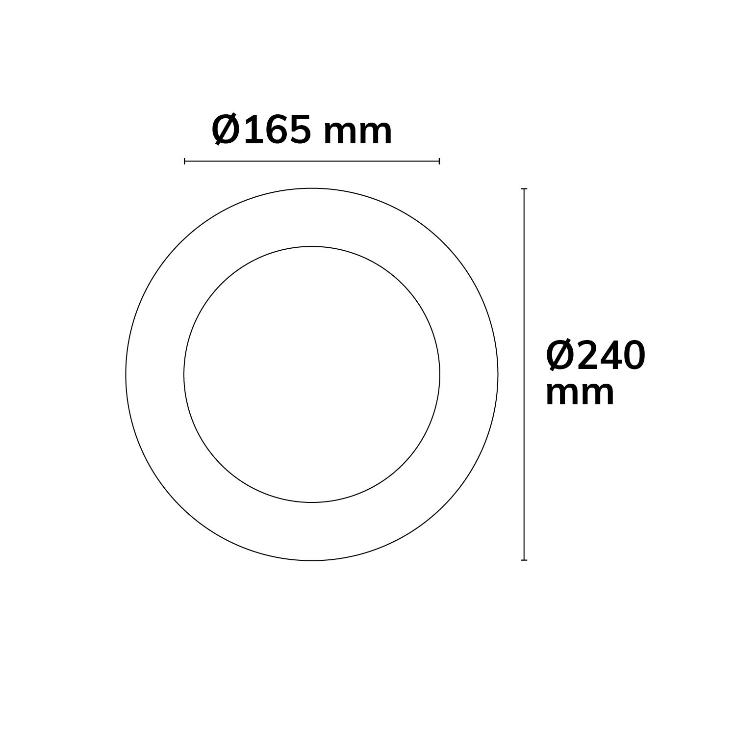 ISOLED Loch Adapterring ID 165mm - AD 240mm - 3