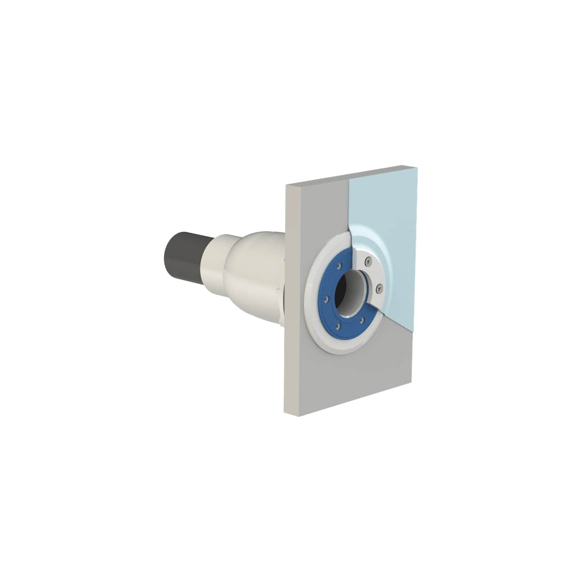 Peraqua VISION Mauerdurchführung kurz für Poly-, Vinylester-, PP-Becken passend für VISION LED Unterwasserscheinwerfer - 1