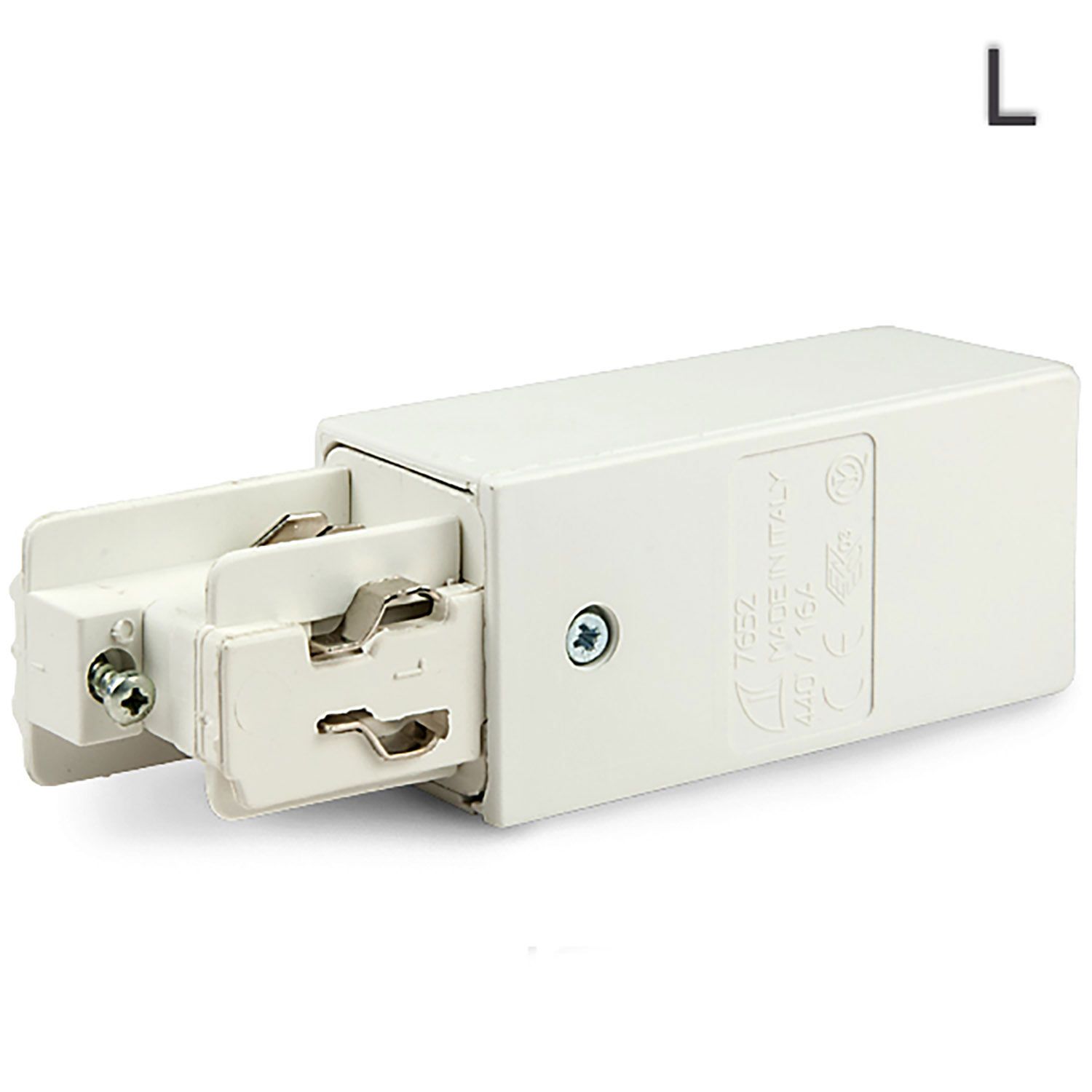 ISOLED 3-Phasen Classic Seiten-Einspeisung N-Leiter rechts, Schutzleiter links, weiß - 1