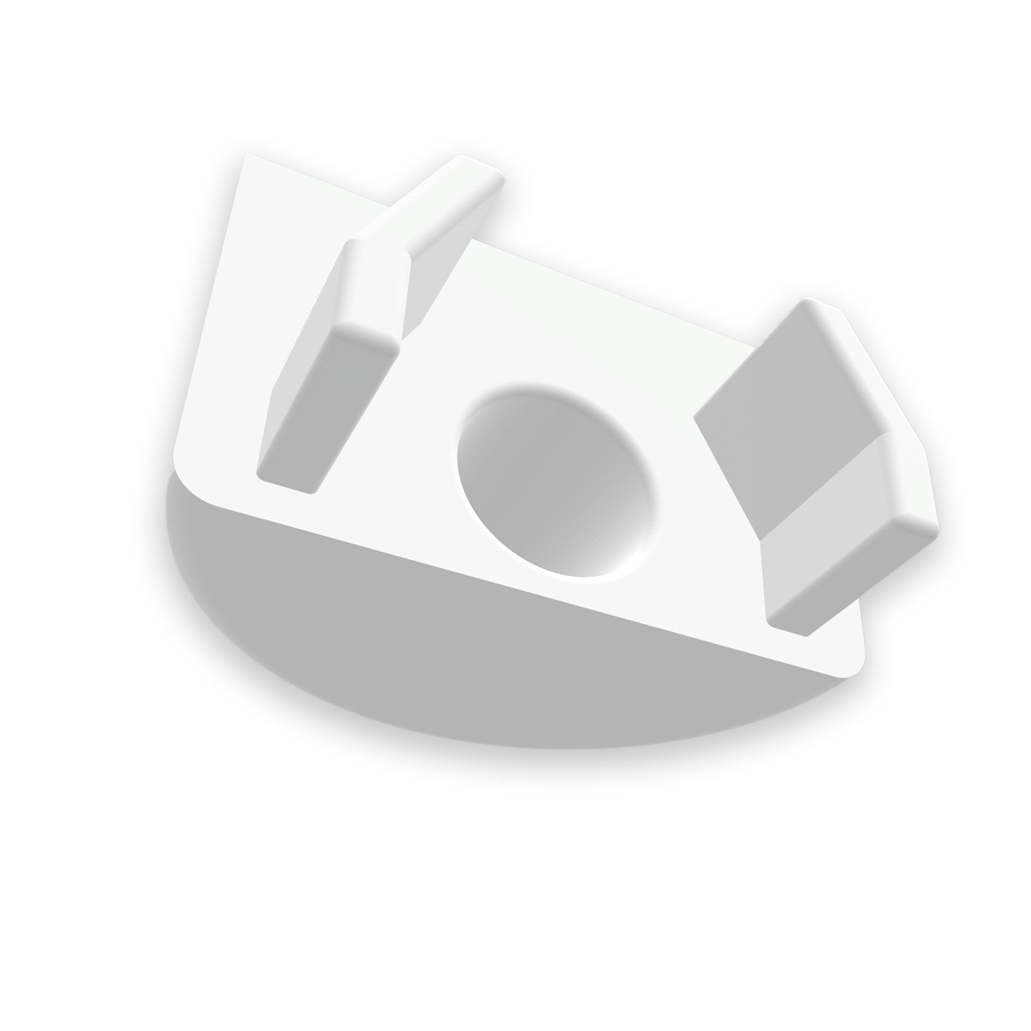 ISOLED Endkappe EC99 für Profil GROUND-IN10 weiß, rund, 1 STK - 5