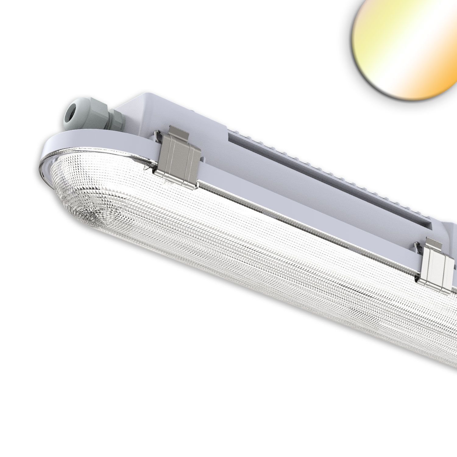 ISOLED LED Wannenleuchte HEQ, 150cm, IP65, 35-60W, 160lm/W, 3000|3500|4000K, CRI80 - 1