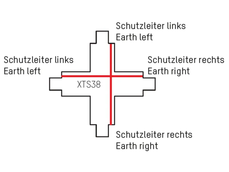 Molto Luce 3 PHASEN X-VERBINDER (grau) - Produktbild 2