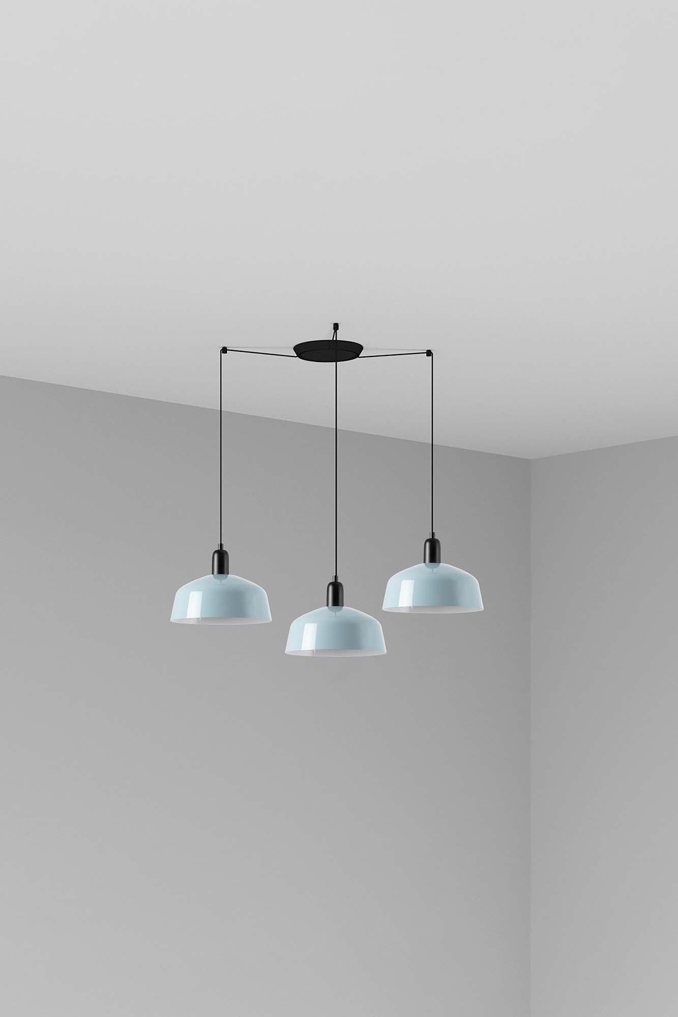 Faro TATAWIN M Metall 3L Pendelleuchte Grau-blau Faro TATAWIN M Metall 3L Pendelleuchte Grau-blau - 1