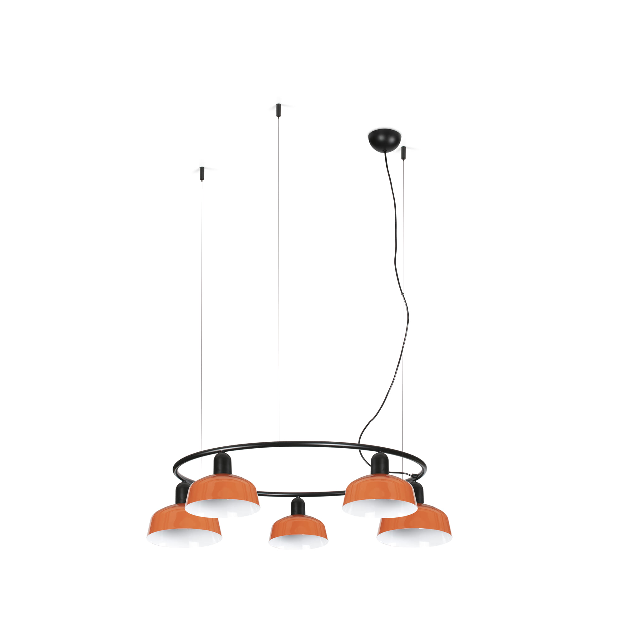 Faro TATAWIN S Metall 5L Kreisförmige Hängeleuchte Orange-rot Faro TATAWIN S Metall 5L Kreisförmige Hängeleuchte Orange-rot - 1