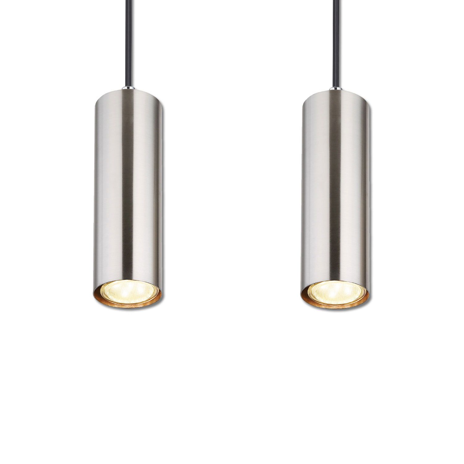 ISOLED Hängeleuchte nickel matt, 4xGU10 Fassung, exkl. Leuchtmittel - 5