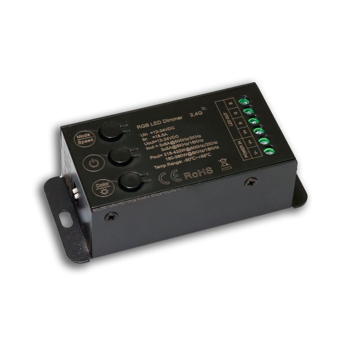 ISOLED Sys-Pro Funk Mesh Multi-PWM RGB-Dimmer mit Bedientasten, 3 Kanal, 12-24V DC 12-18A ISOLED Sys-Pro Funk Mesh Multi-PWM RGB-Dimmer mit Bedientasten, 3 Kanal, 12-24V DC 12-18A - 1