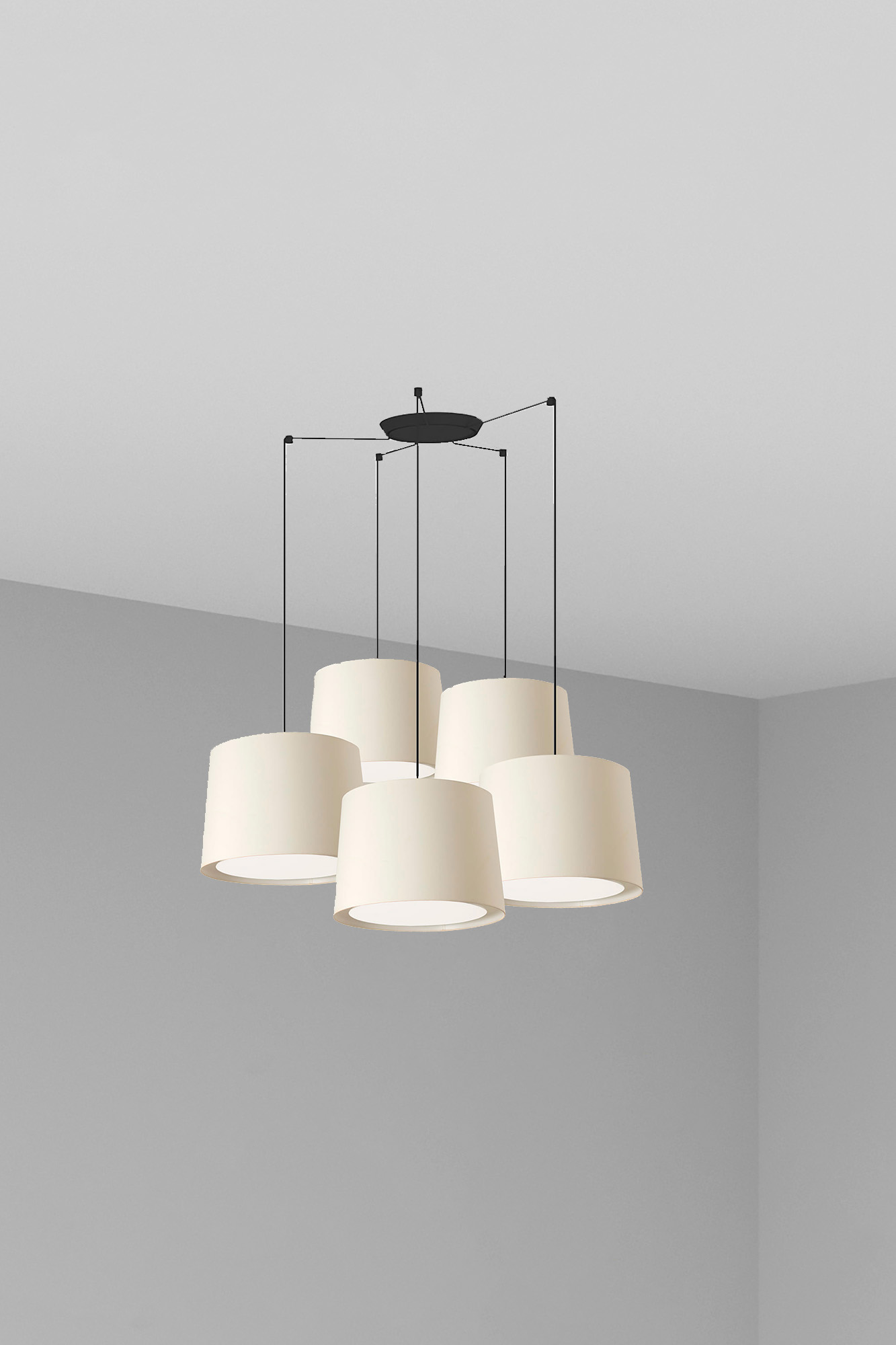 Faro CONGA 5L Pendelleuchte weiß Faro CONGA 5L Pendelleuchte weiß - 1