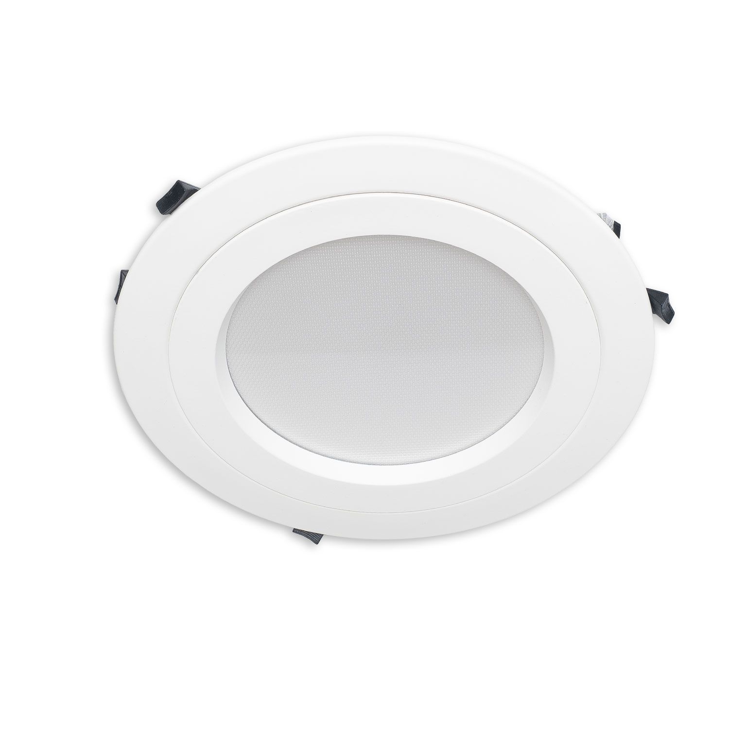 ISOLED Loch Adapterring für Downlights, mit Federn, weiß, ID 201mm - AD 287mm - 6