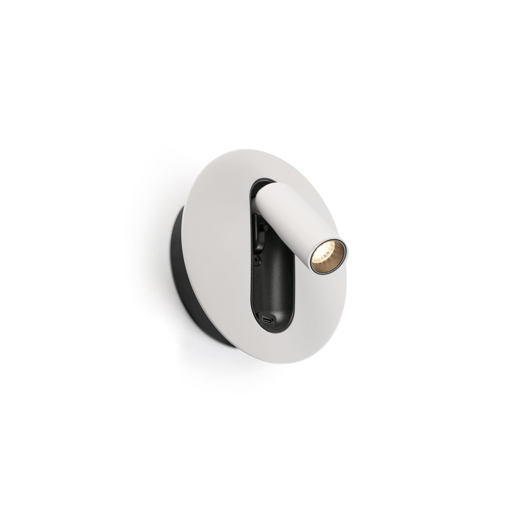 Faro TIMIT USB C Wandleuchte weiß Leser Faro TIMIT USB C Wandleuchte weiß Leser - Produktbild 1