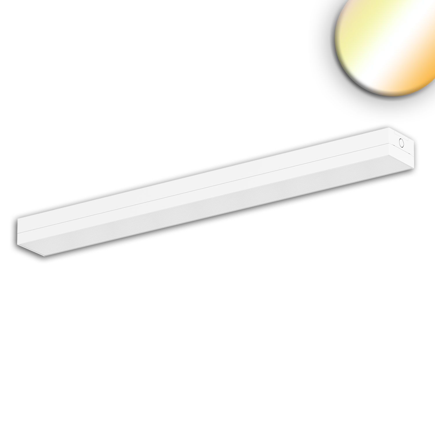 ISOLED LED Langfeldleuchte blendreduziert, weiß, 120cm, 38W, ColorSwitch 3000|4000|5700K, dimmbar - 1