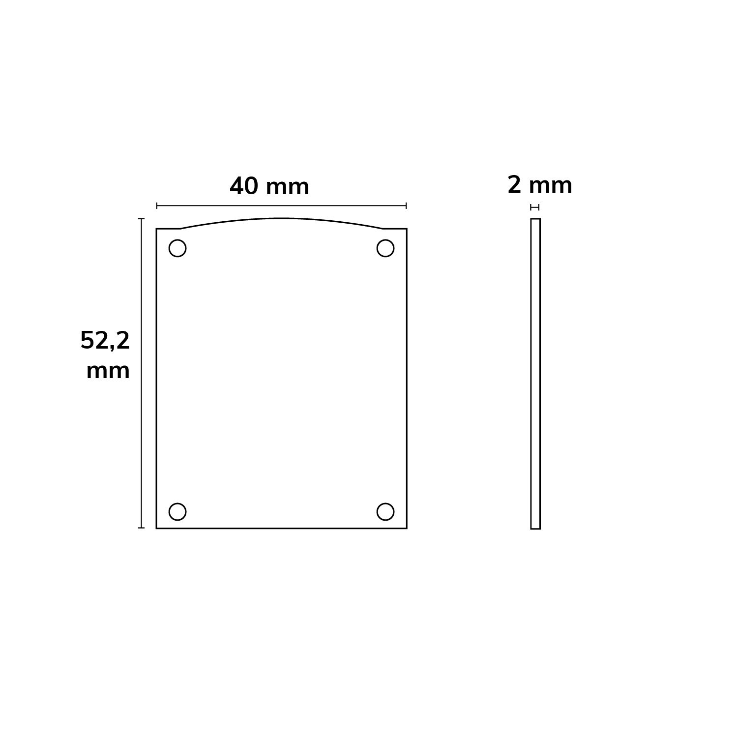 ISOLED Endkappe EC116 Alu silber für LAMP30 V1+V2, Halbrund, 2 STK, inkl. Schrauben - 3