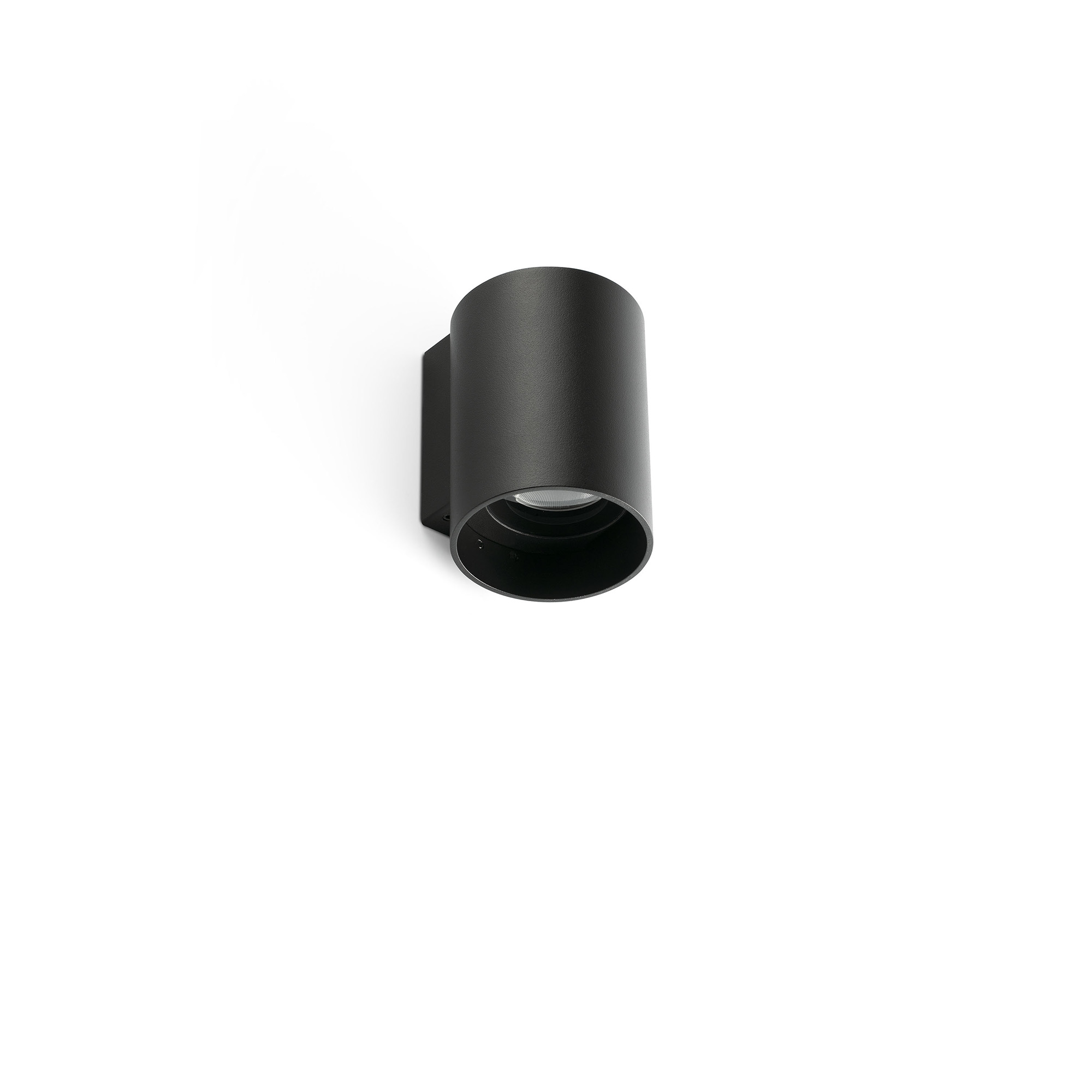 Faro KOV 1L Runde Wandleuchte schwarz 3000 K 34° Faro KOV 1L Runde Wandleuchte schwarz 3000 K 34° - Produktbild 1
