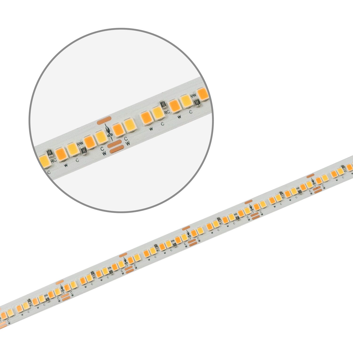 ISOLED LED HEQ918/940 Linear CCT Flexband, 48V DC, 6W+6W, IP20, 130 lm/W, 5m Rolle, 256 LED/m - 3