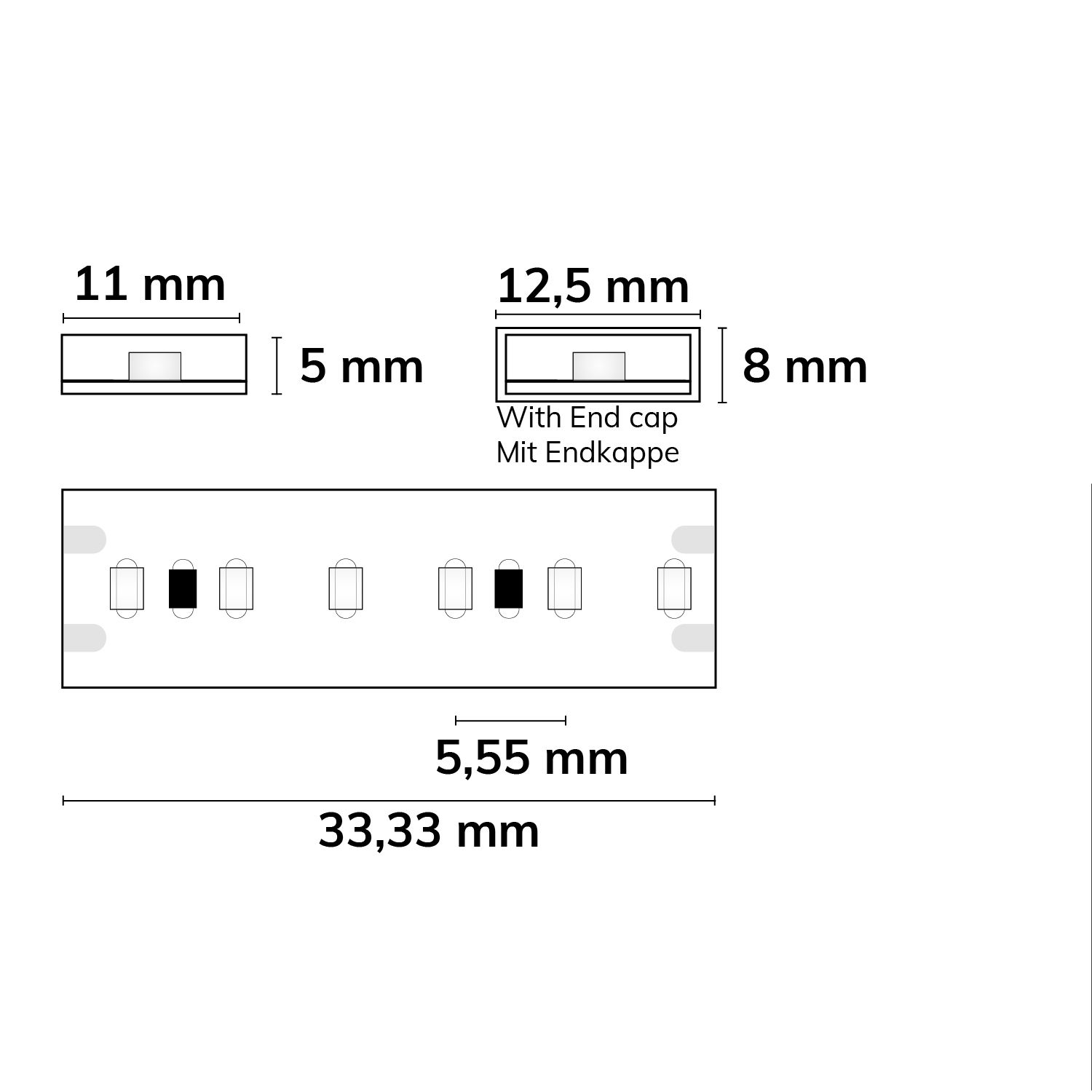 ISOLED LED CRI965 Linear11 Flexband, 24V DC, 6W, IP54, 6500K, 5m Rolle, 180 LED/m - 4