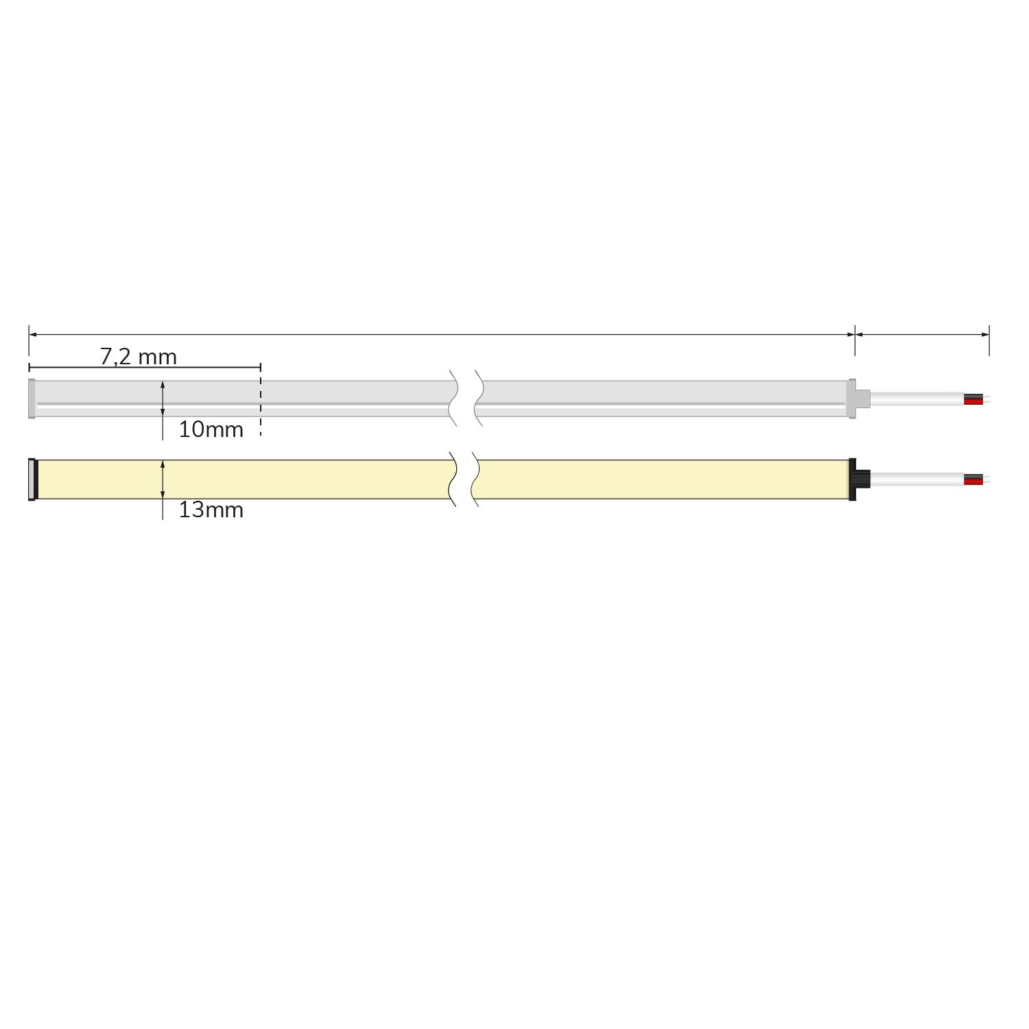 ISOLED LED NeonPRO 930 Custom Flexband B13H10 f. Fliesenp., 24V DC, 6W, 300cm, IP67, 3000K, 140 LED/m - 4