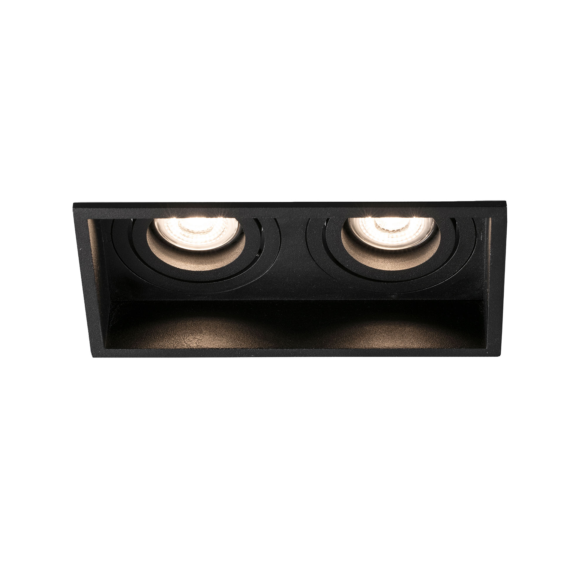 Faro HYDE SQ 2L Einbauleuchte schwarz quadratisch orientierbar Faro HYDE SQ 2L Einbauleuchte schwarz quadratisch orientierbar - Produktbild 1