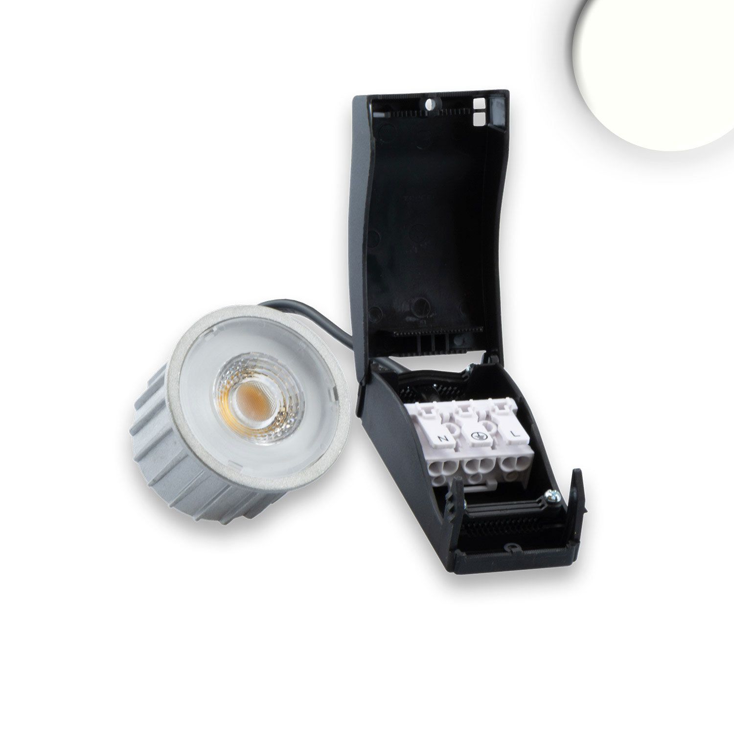 ISOLED LED Spot GU10, 5W, 38°, 4000K, externe Anschlussbox, dimmbar - 2