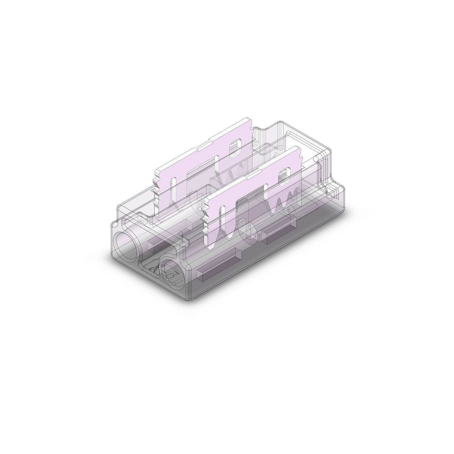ISOLED Kontakt-Kabelanschluss (max. 4A/0,5qmm) K2-25 für 2-pol. IP20 Flexstripes mit Breite 5mm - 4