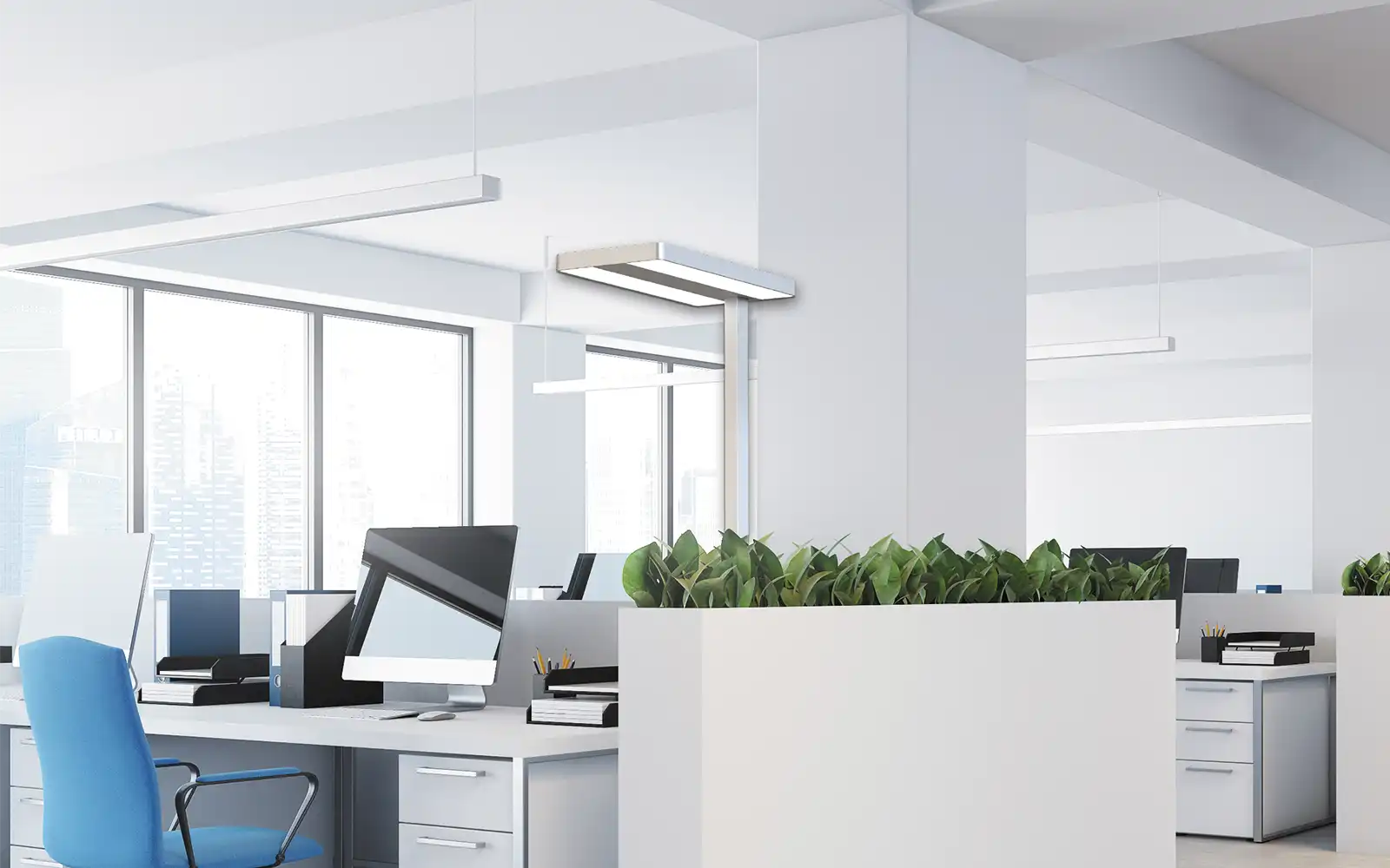 ISOLED LED Office Pro Stehleuchte Up&Down, 40W+40W, UGR