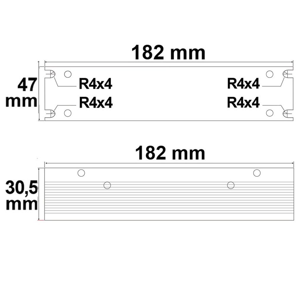 ISOLED LED Trafo 12V/DC, 0-60W, Gitter, flach - 2