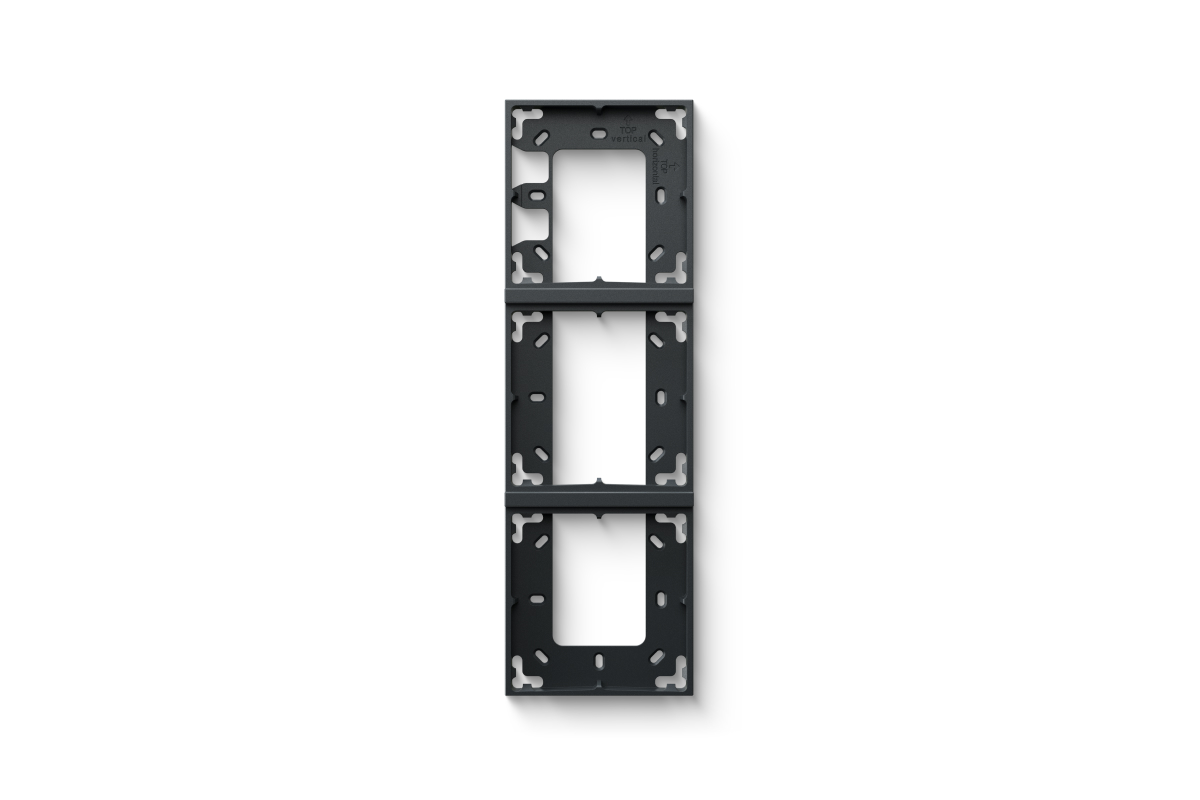Loxone Montagerahmen 3-fach Anthrazit - 1