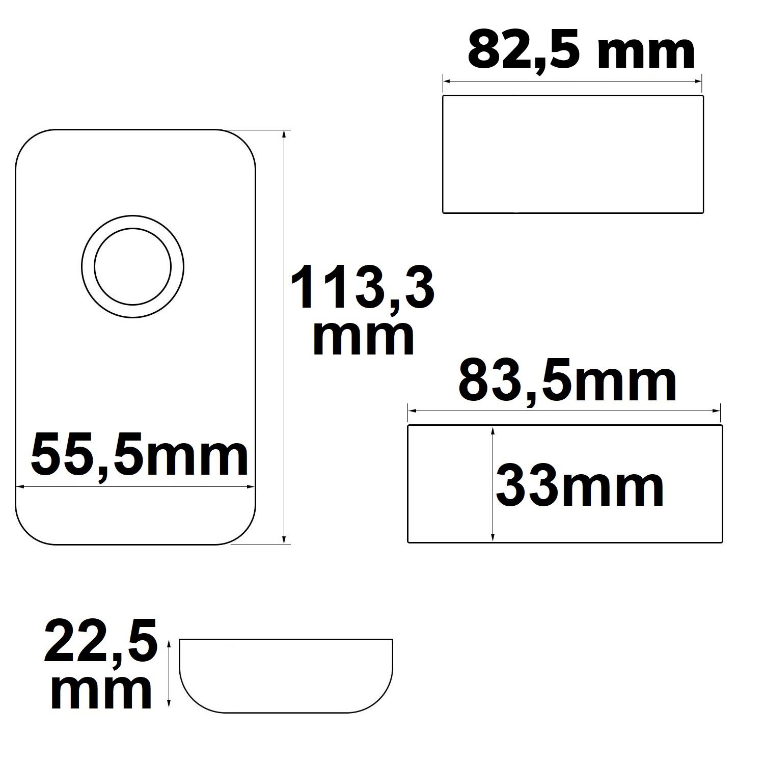 ISOLED Wireless Touch RGB PWM-Dimmer mit Funk-Fernbedienung Flat, 12-24V DC 3x6A - 2