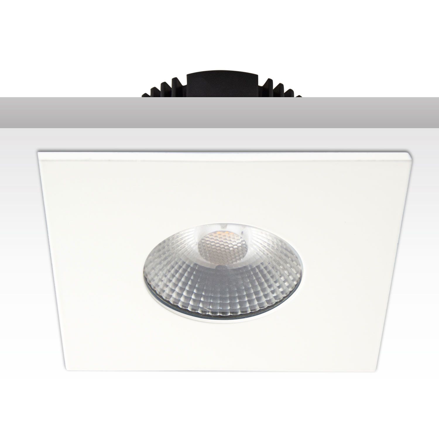 ISOLED Cover Aluminium eckig weiß matt für Sys-68 - 2