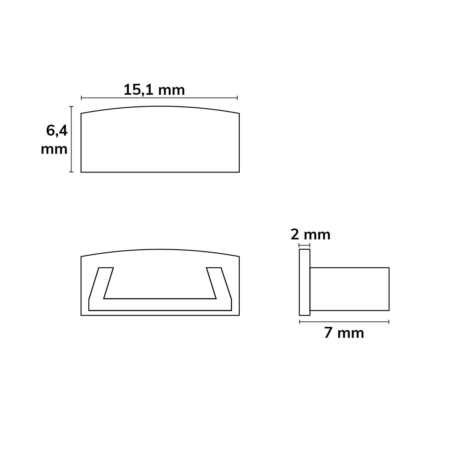 ISOLED Endkappe EC223 für Profil MINI-AB V2 weiß, 1 STK - 3