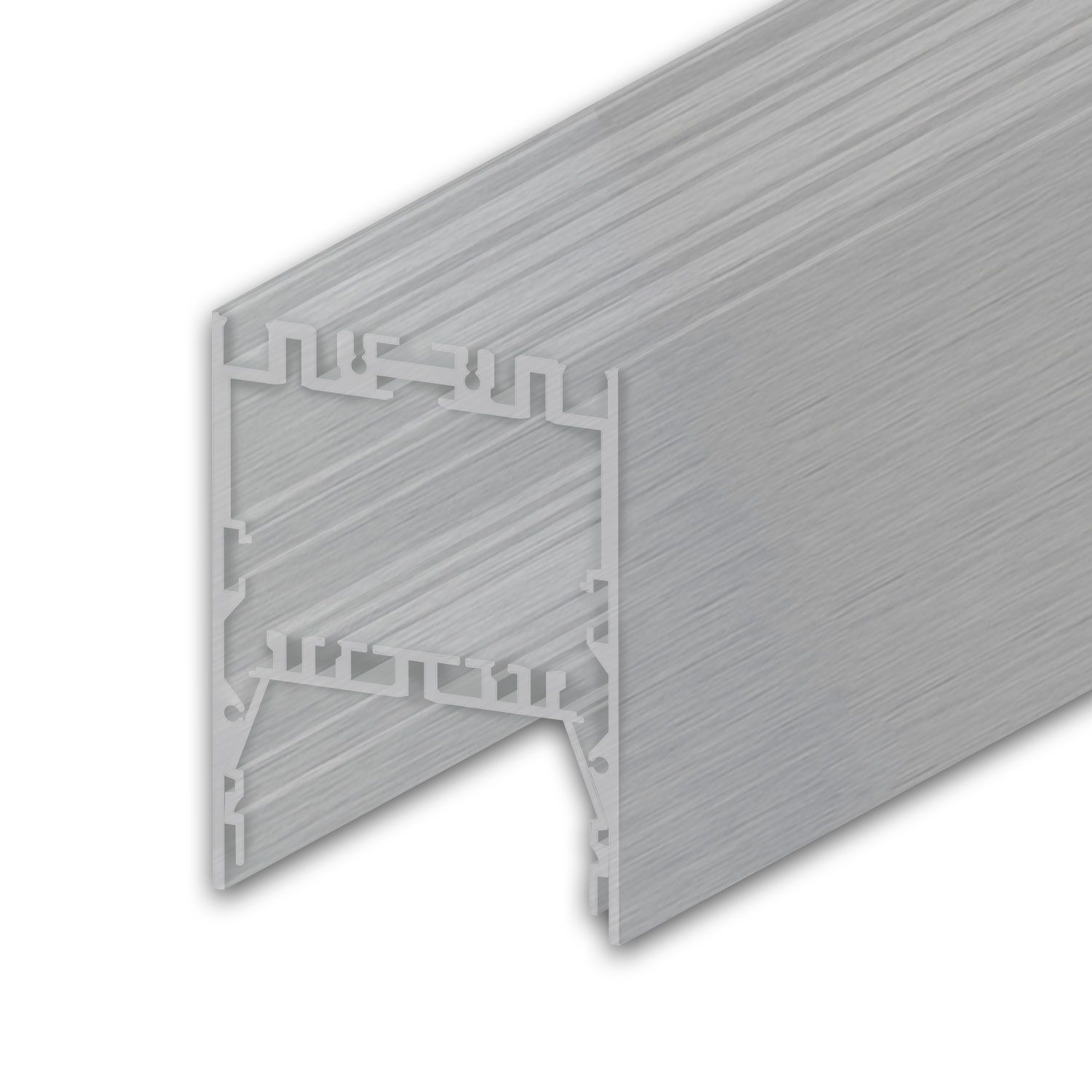 ISOLED LED Leuchtenprofil LAMP40 Aluminium silber pulverbeschichtet, 300 cm - 1