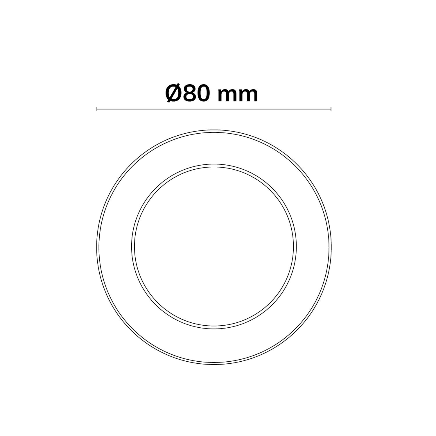 ISOLED Cover weiß für Einbaustrahler Sphere-68 - 3