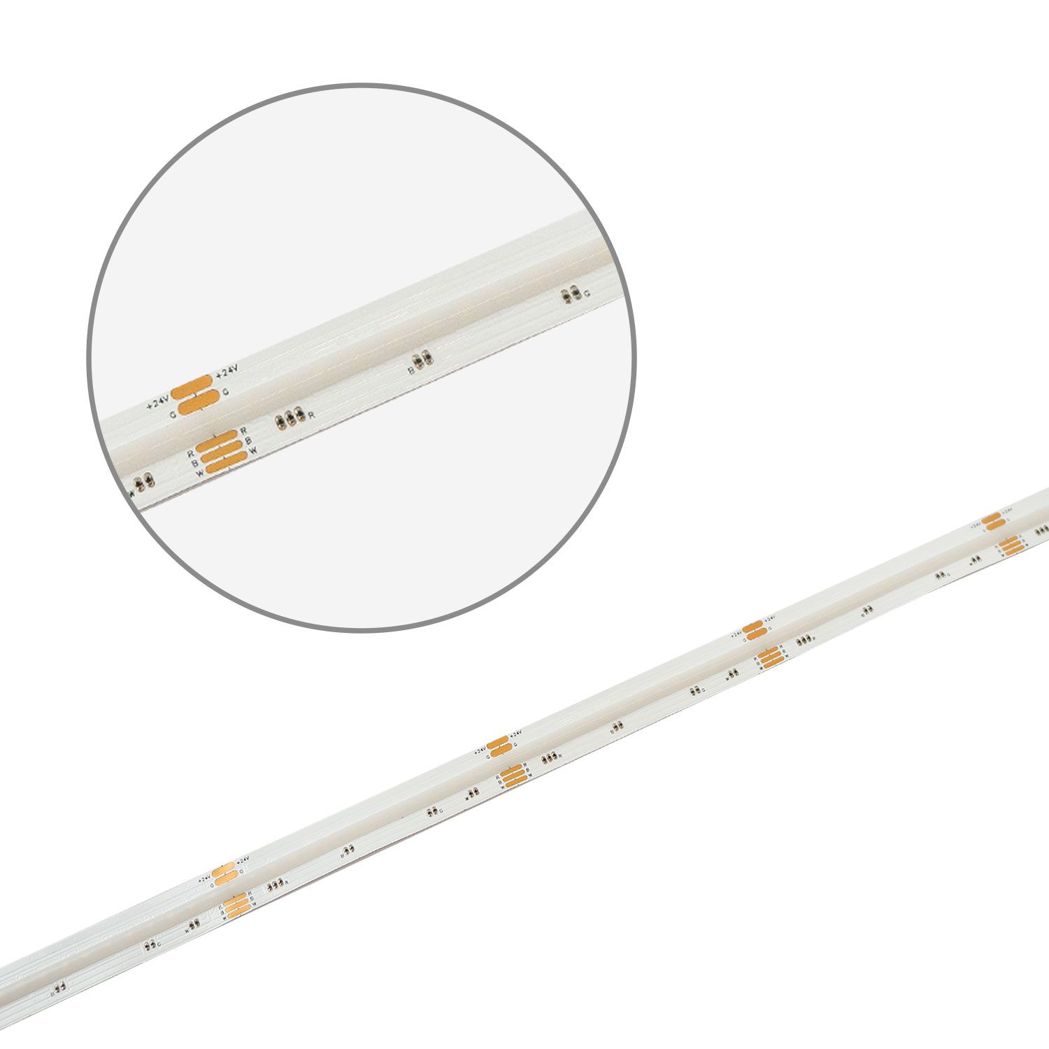 ISOLED LED COB RGB+2700K Linear Flexband, 24V DC, 20W, IP20, 5m Rolle, 896 LED/m - 2