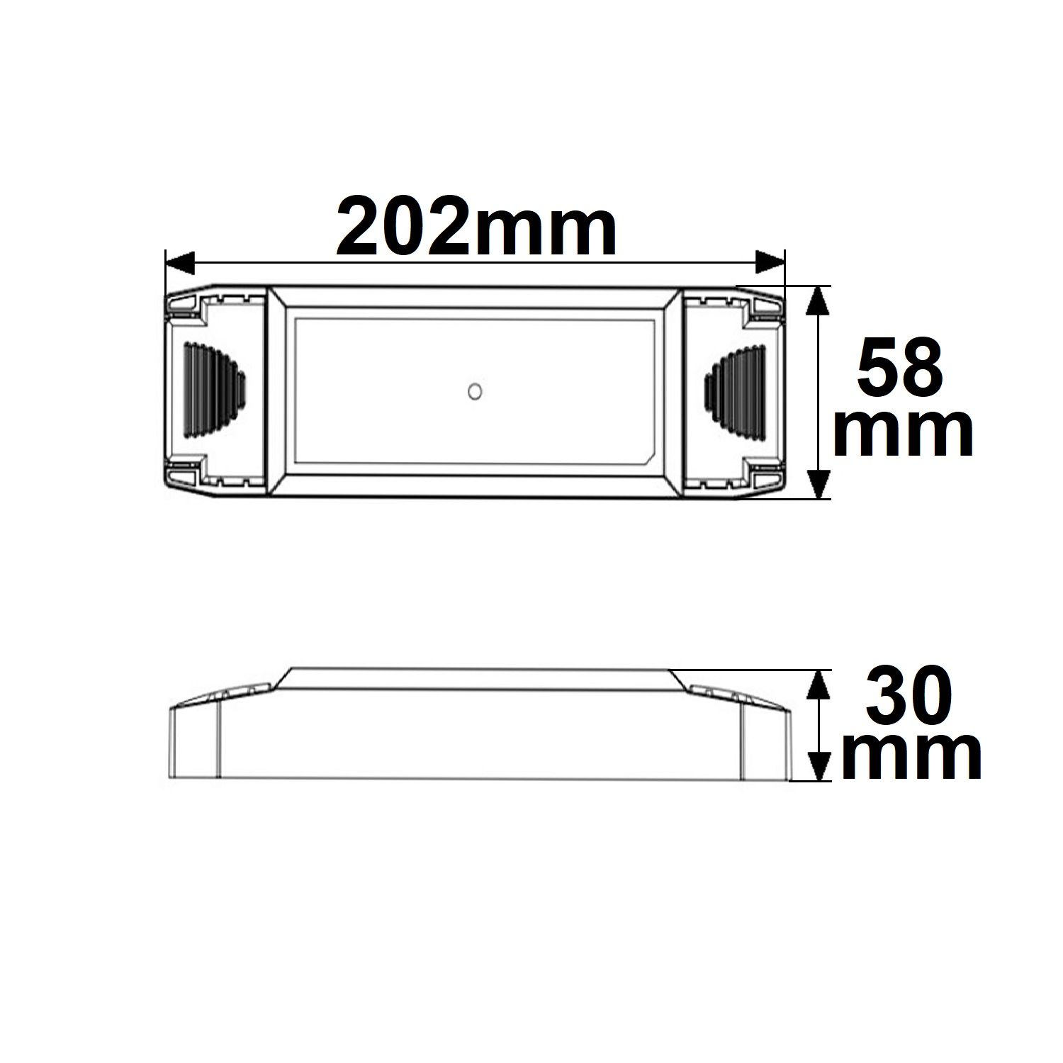 ISOLED LED Konstantstrom Trafo 700/800/900/950/1050/1200mA, 40W, Push/1-10V/DALI dimmbar, SELV - 2