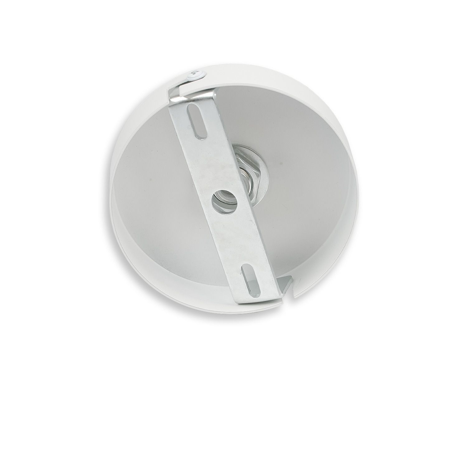 ISOLED Deckenbaldachin rund, weiß, für Kabel mit bis zu max. 9,8mm Manteldurchm. - 2