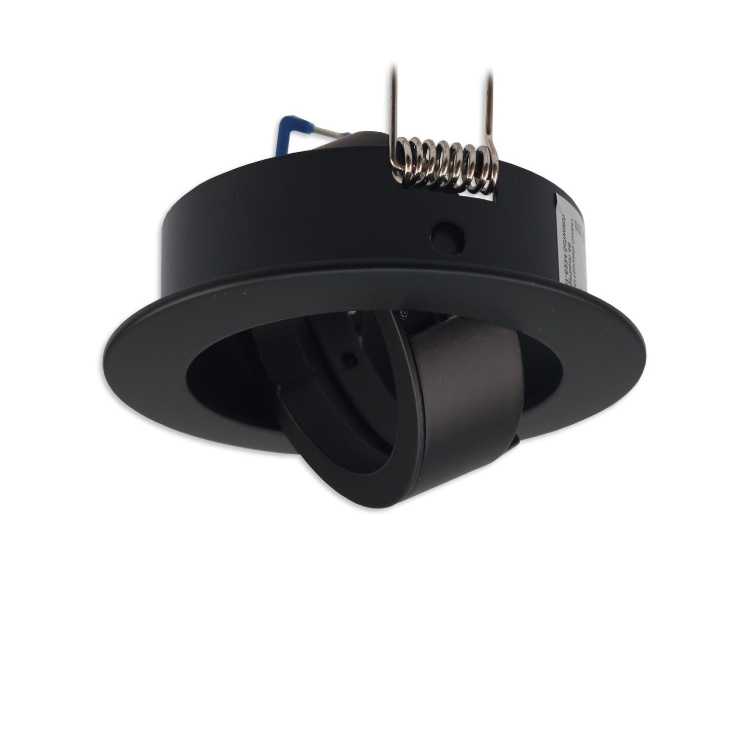 ISOLED Einbaurahmen rund, Loch 68mm, Alu schwarz, für GU10/MR16 Spots - 5