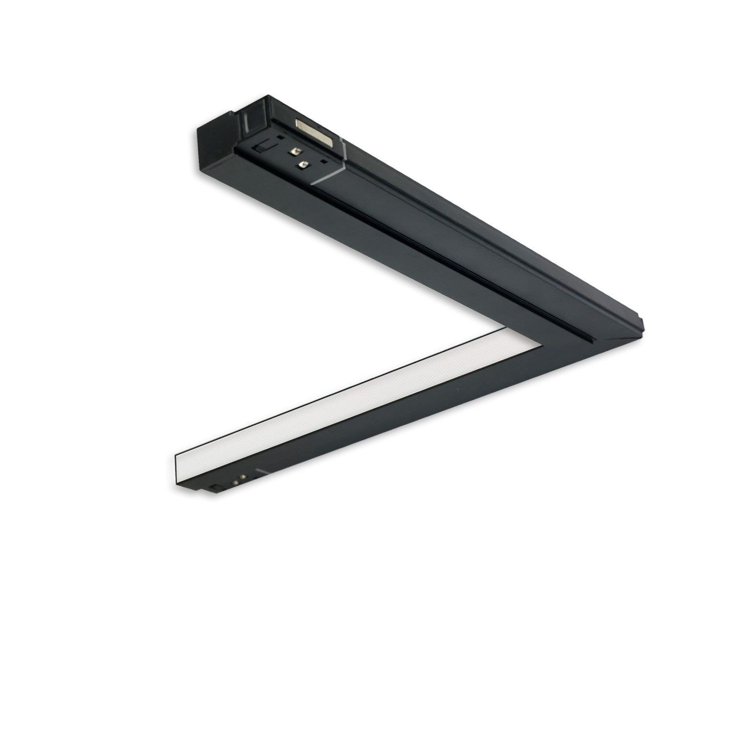 ISOLED Track48 Eckleuchte vertikal schwarz, 20W, 120°, 48V, 3000K, CRI90, prismatisch, Line+ - 2