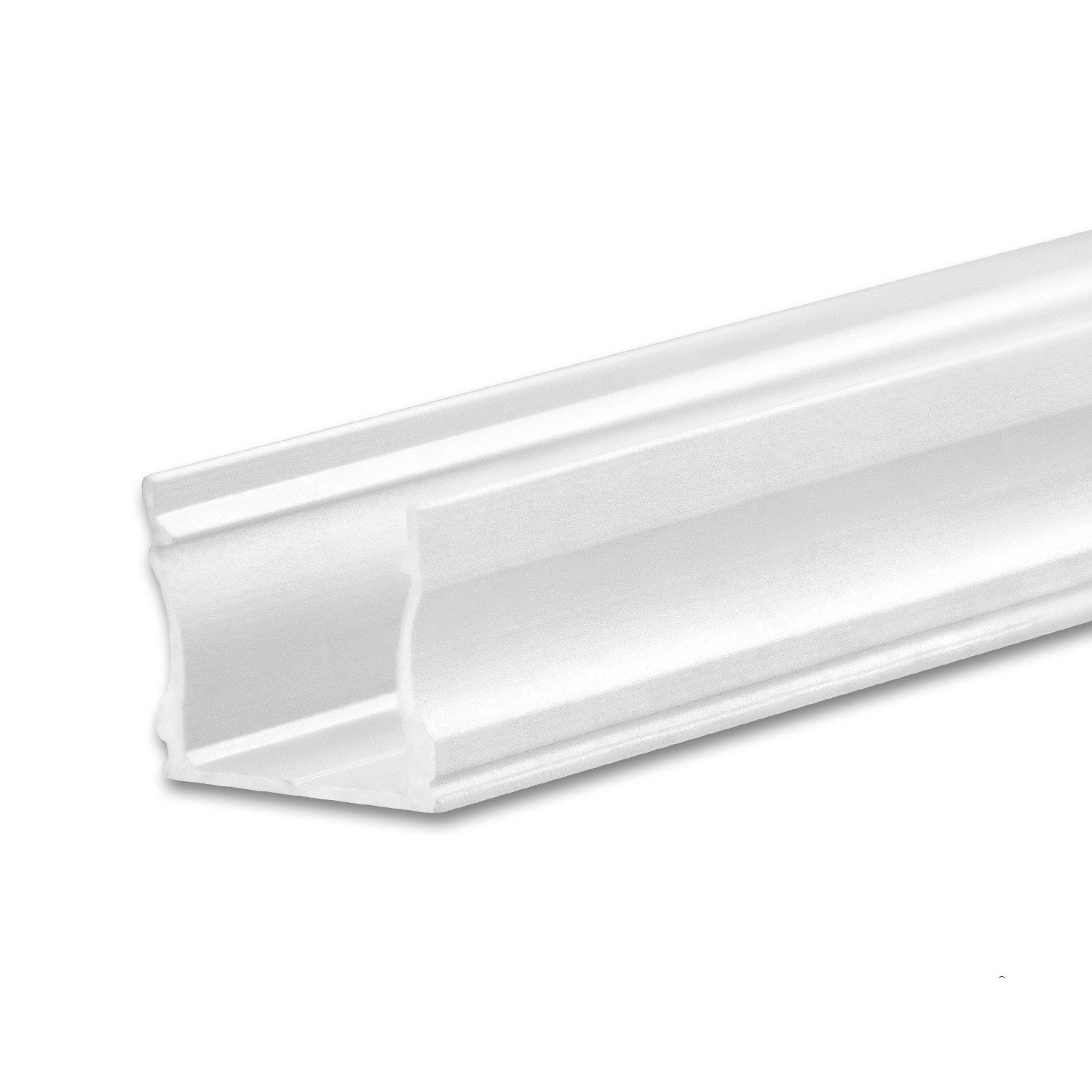 ISOLED LED Aufbauprofil PURE12 S Aluminium weiß RAL9010, 300cm - 1