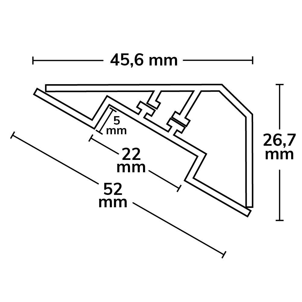 ISOLED LED Eckprofil CORNER22 eloxiert L: 200cm - 4