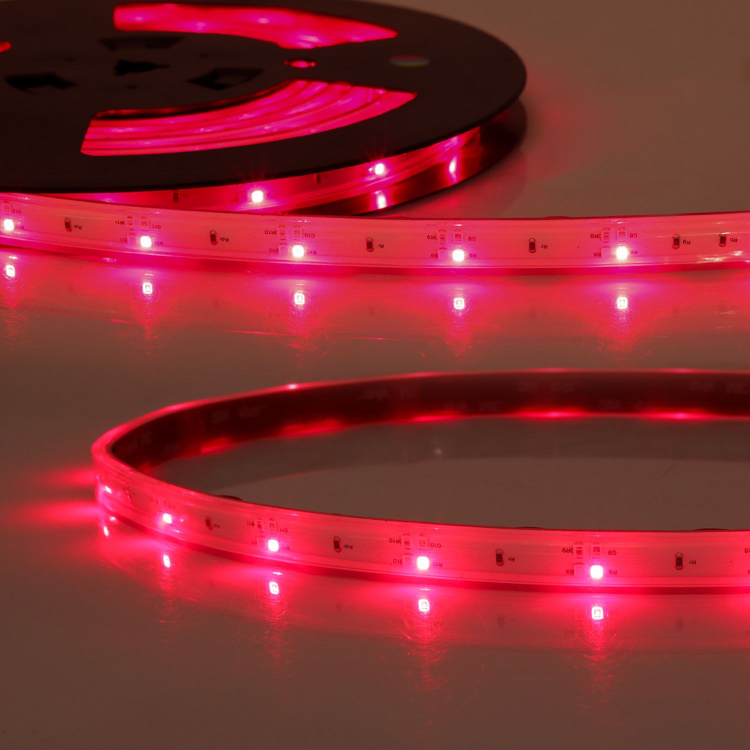ISOLED LED GROW Flexband, 48V DC, 17W/m, IP67, PPF 15,1 µmol/s, 5m Rolle, 50cm Trennstelle, 4x24 LED/m - 5