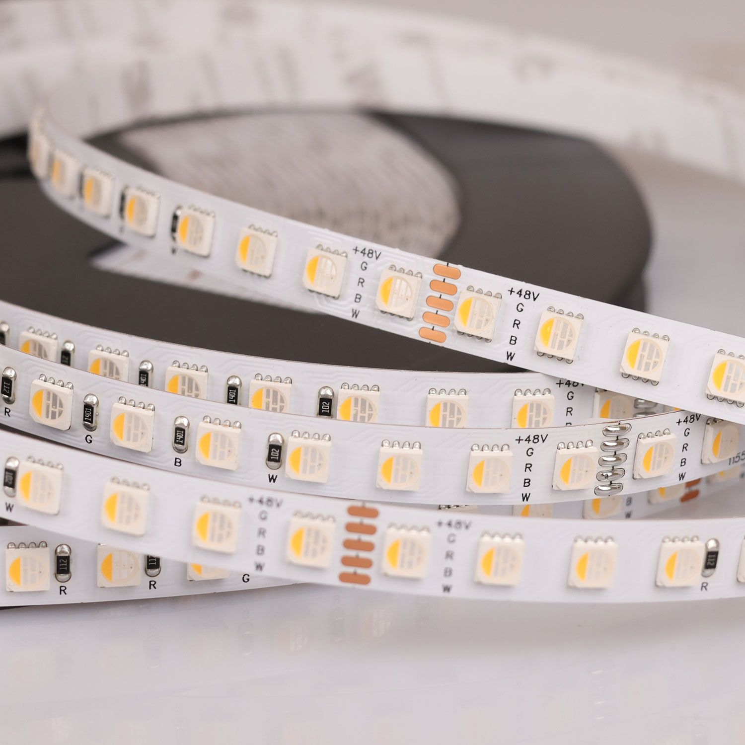 ISOLED LED RGB+WW Flexband, 48V DC, 19W, IP20, 20m Rolle, 96 LED/m - 10