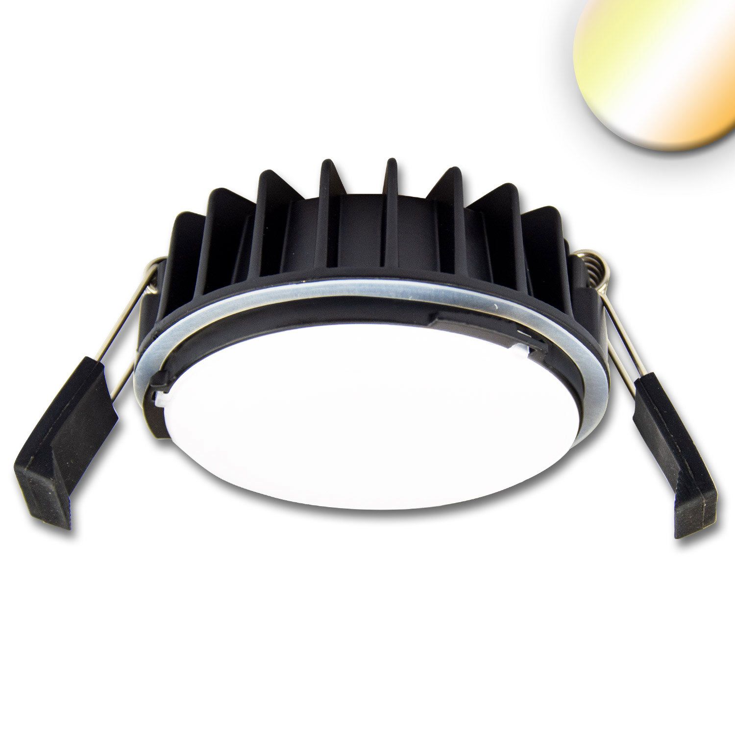 ISOLED LED Einbaustrahler Sys-90, 12W, ColorSwitch 3000|4000K, dimmbar (exkl. Cover) ISOLED LED Einbaustrahler Sys-90, 12W, ColorSwitch 3000|4000K, dimmbar (exkl. Cover) - 1
