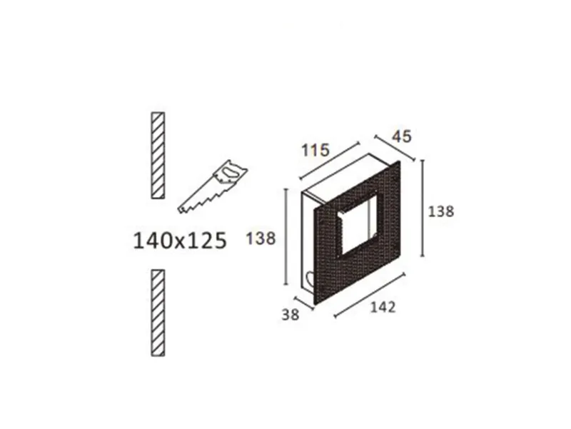 Molto Luce WINDOW EINBAUGEHÄUSE (verzinkt) - Produktbild 2