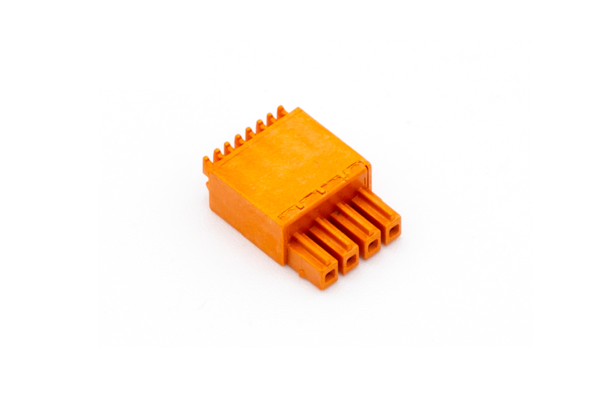 Loxone Push-Steckklemme Orange 4fach - Produktbild 1