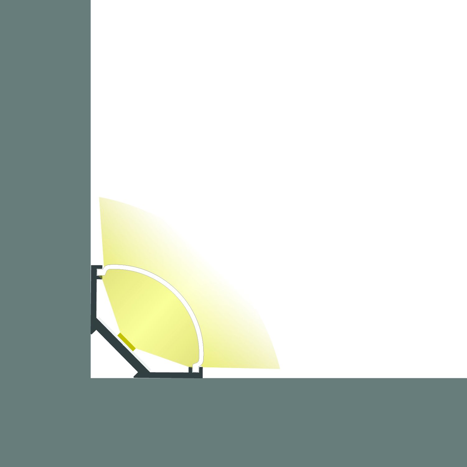 ISOLED LED Eckprofil CORNER10 SLIM Aluminium eloxiert, 300cm - 5