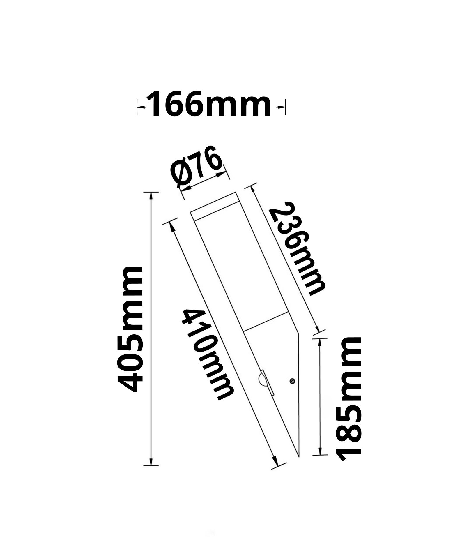 ISOLED Wandleuchte anthrazit, PIR Bewegungssensor, IP44, 1x E27 Fassung, exkl. Leuchtmittel - 3