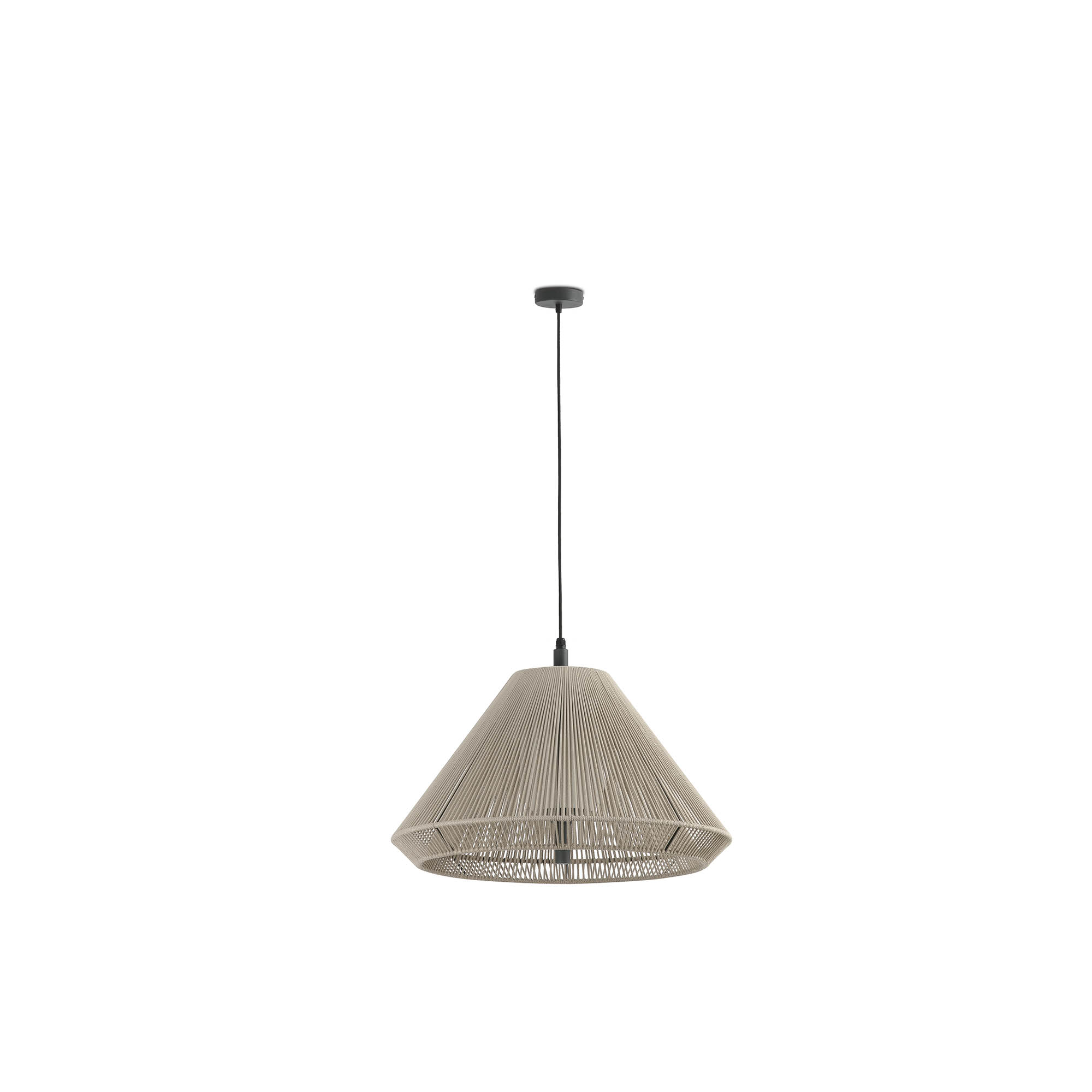 Faro SAIGON OUT C70 Pendelleuchte grau/beige mit Kegelkopf - 1
